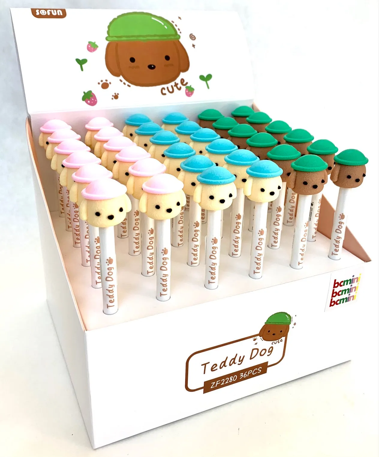 X 22398 TEDDY DOG RETRACTABLE GEL PEN-DISCONTINUED