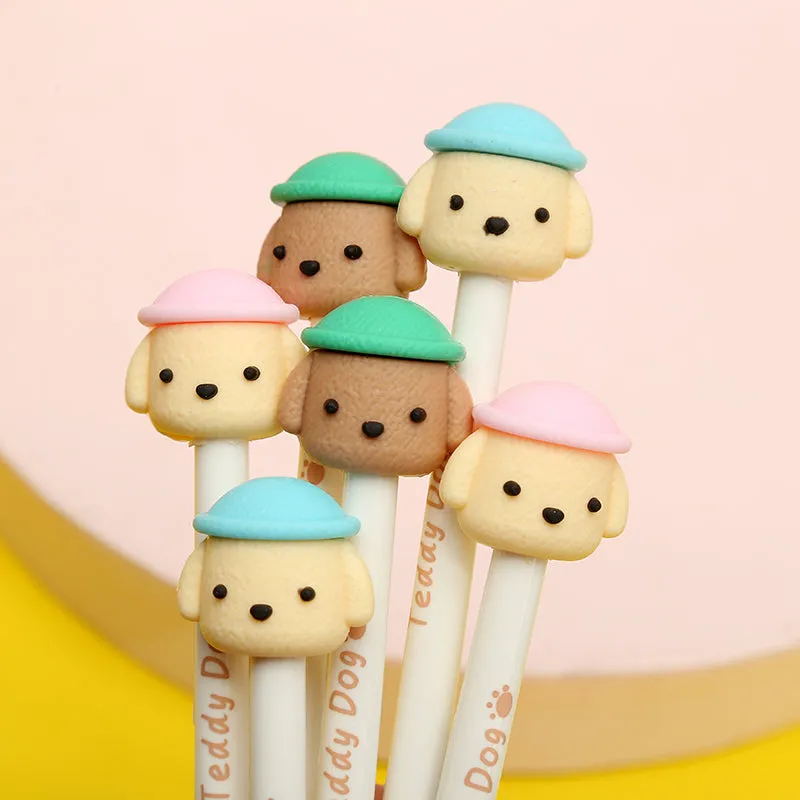 X 22398 TEDDY DOG RETRACTABLE GEL PEN-DISCONTINUED