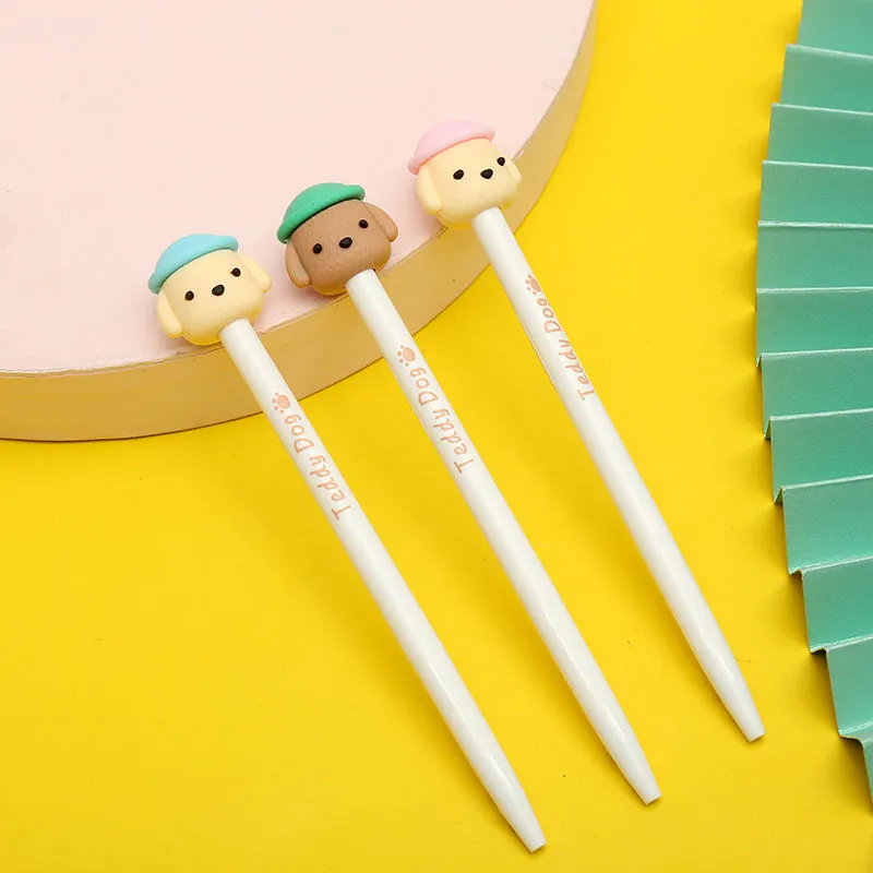 X 22398 TEDDY DOG RETRACTABLE GEL PEN-DISCONTINUED
