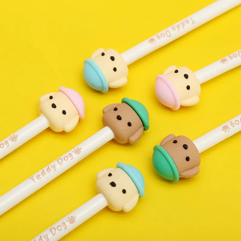 X 22398 TEDDY DOG RETRACTABLE GEL PEN-DISCONTINUED