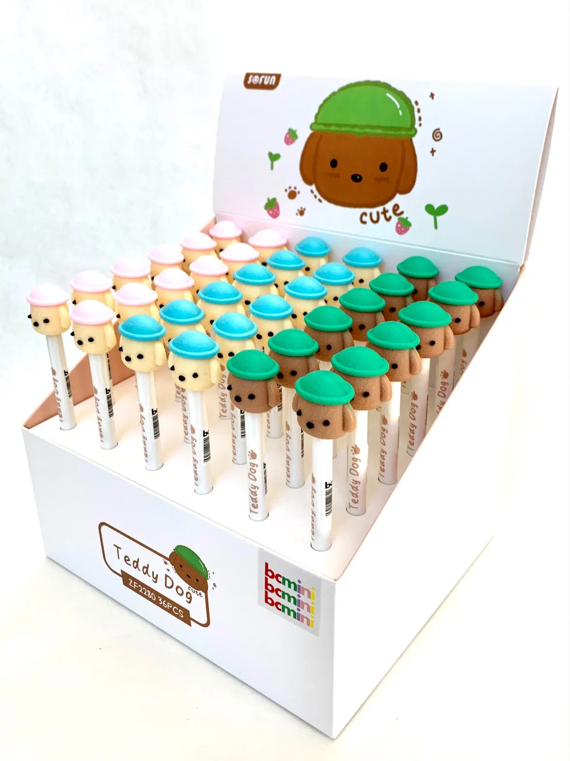 X 22398 TEDDY DOG RETRACTABLE GEL PEN-DISCONTINUED