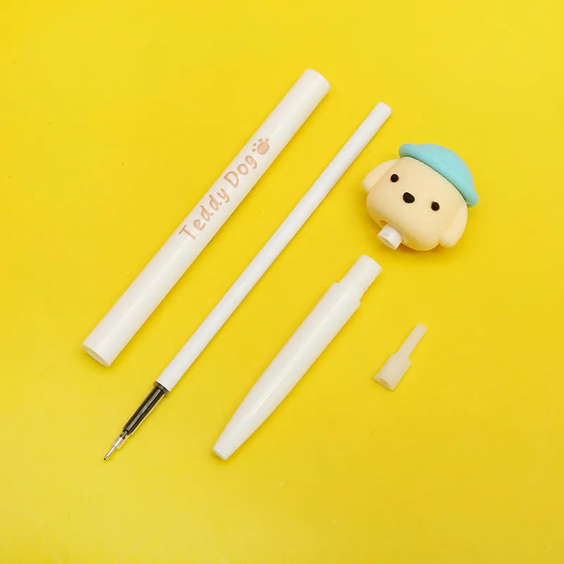 X 22398 TEDDY DOG RETRACTABLE GEL PEN-DISCONTINUED