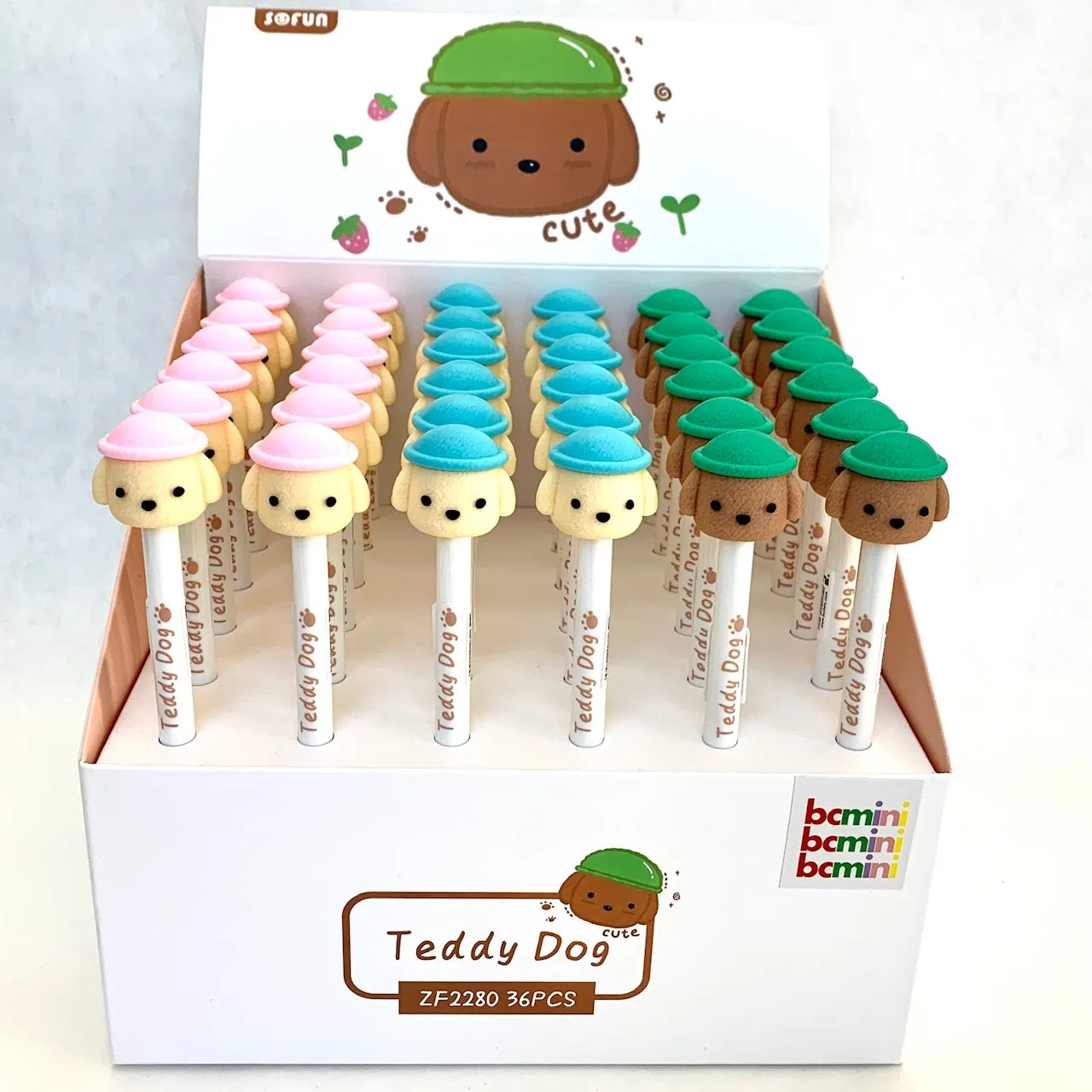X 22398 TEDDY DOG RETRACTABLE GEL PEN-DISCONTINUED