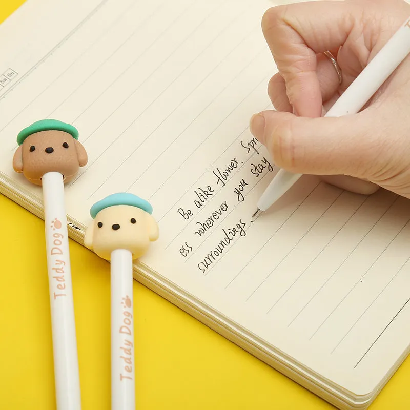X 22398 TEDDY DOG RETRACTABLE GEL PEN-DISCONTINUED