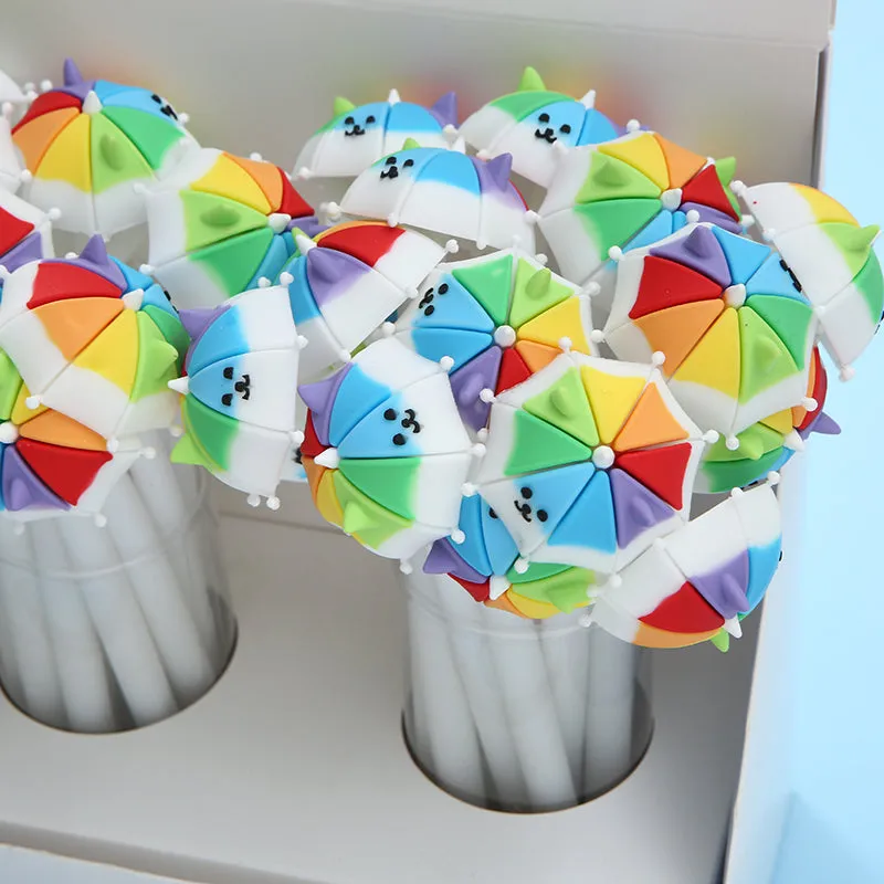 X 22404 RAINBOW UMBRELLA PUPPY WIGGLE GEL PEN-DISCONTINUED