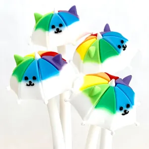 X 22404 RAINBOW UMBRELLA PUPPY WIGGLE GEL PEN-DISCONTINUED