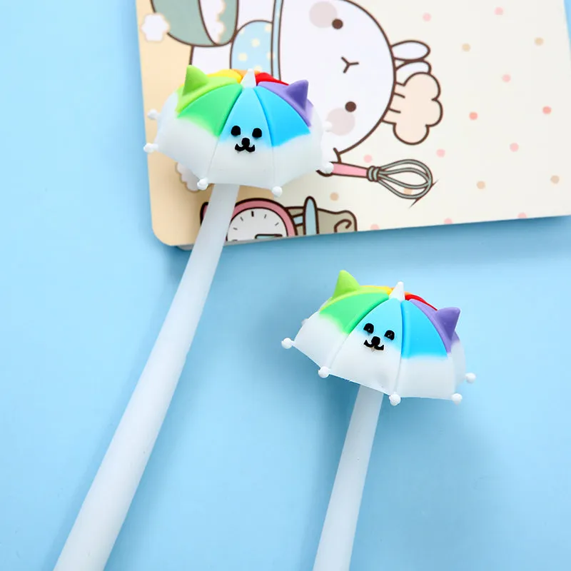 X 22404 RAINBOW UMBRELLA PUPPY WIGGLE GEL PEN-DISCONTINUED