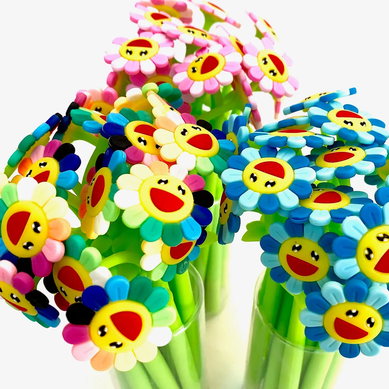 X 22417 SUNSHINE RAINBOW FLOWER GEL PEN-DISCONTINUED