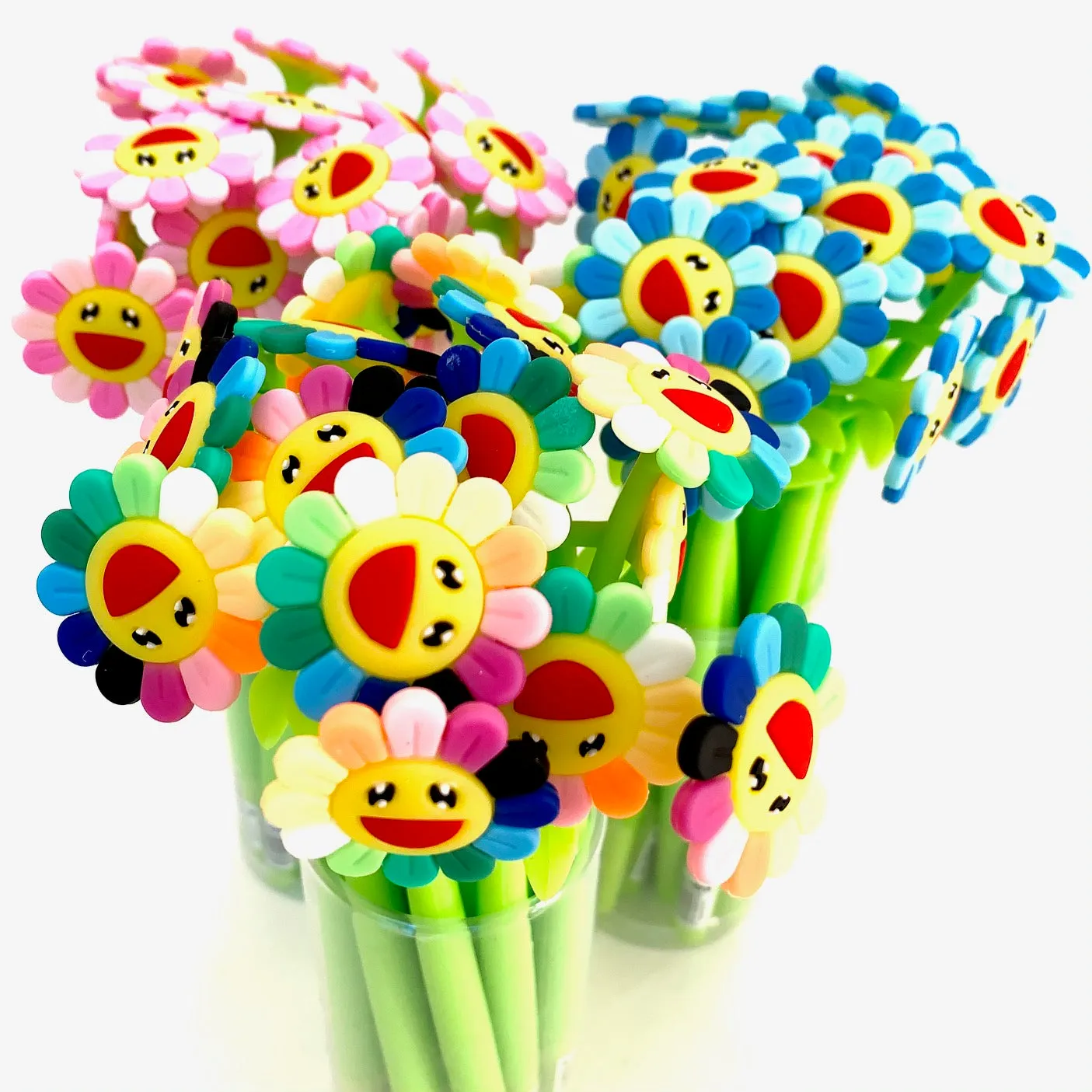X 22417 SUNSHINE RAINBOW FLOWER GEL PEN-DISCONTINUED