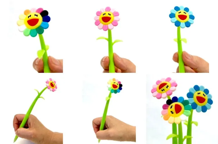 X 22417 SUNSHINE RAINBOW FLOWER GEL PEN-DISCONTINUED