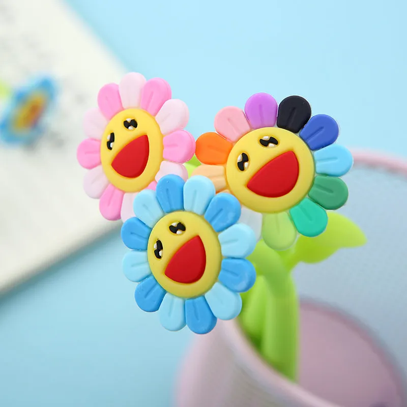 X 22417 SUNSHINE RAINBOW FLOWER GEL PEN-DISCONTINUED