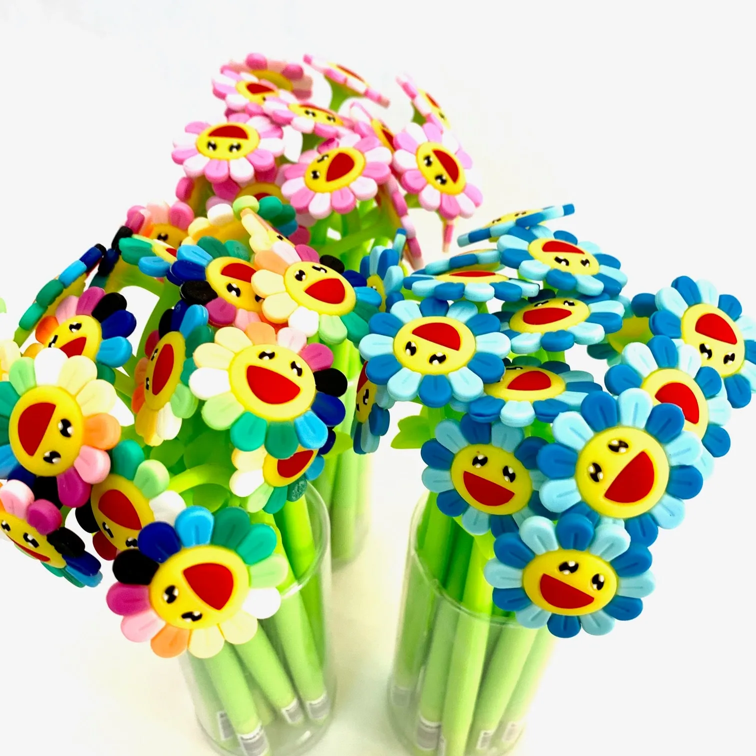 X 22417 SUNSHINE RAINBOW FLOWER GEL PEN-DISCONTINUED