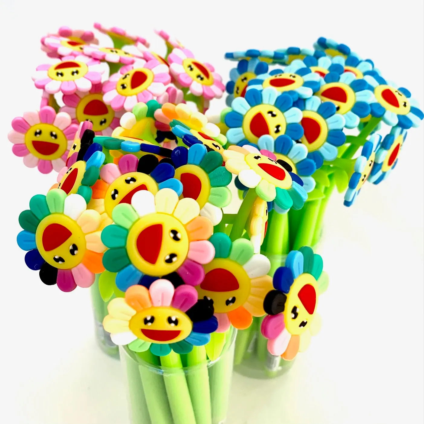 X 22417 SUNSHINE RAINBOW FLOWER GEL PEN-DISCONTINUED
