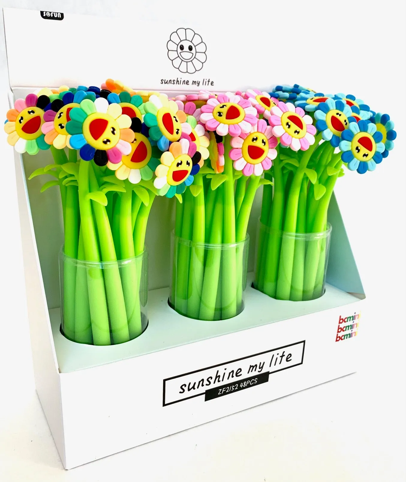 X 22417 SUNSHINE RAINBOW FLOWER GEL PEN-DISCONTINUED