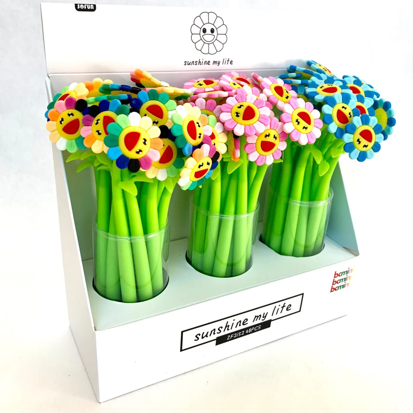 X 22417 SUNSHINE RAINBOW FLOWER GEL PEN-DISCONTINUED