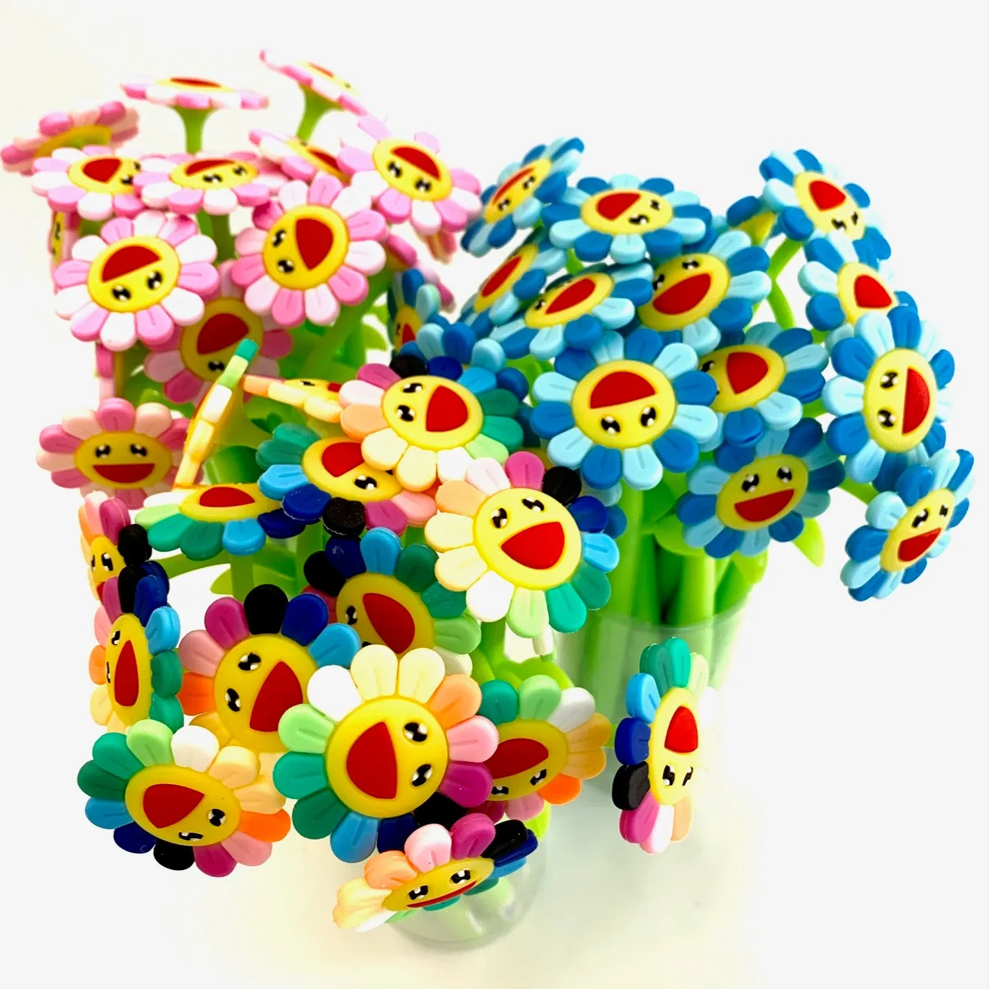 X 22417 SUNSHINE RAINBOW FLOWER GEL PEN-DISCONTINUED