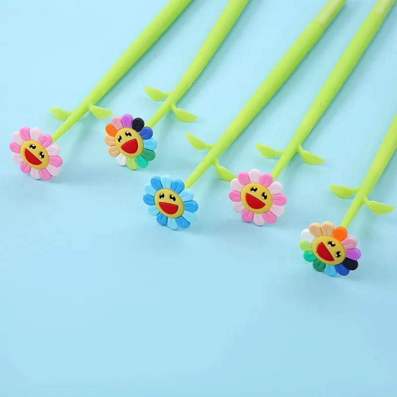 X 22417 SUNSHINE RAINBOW FLOWER GEL PEN-DISCONTINUED