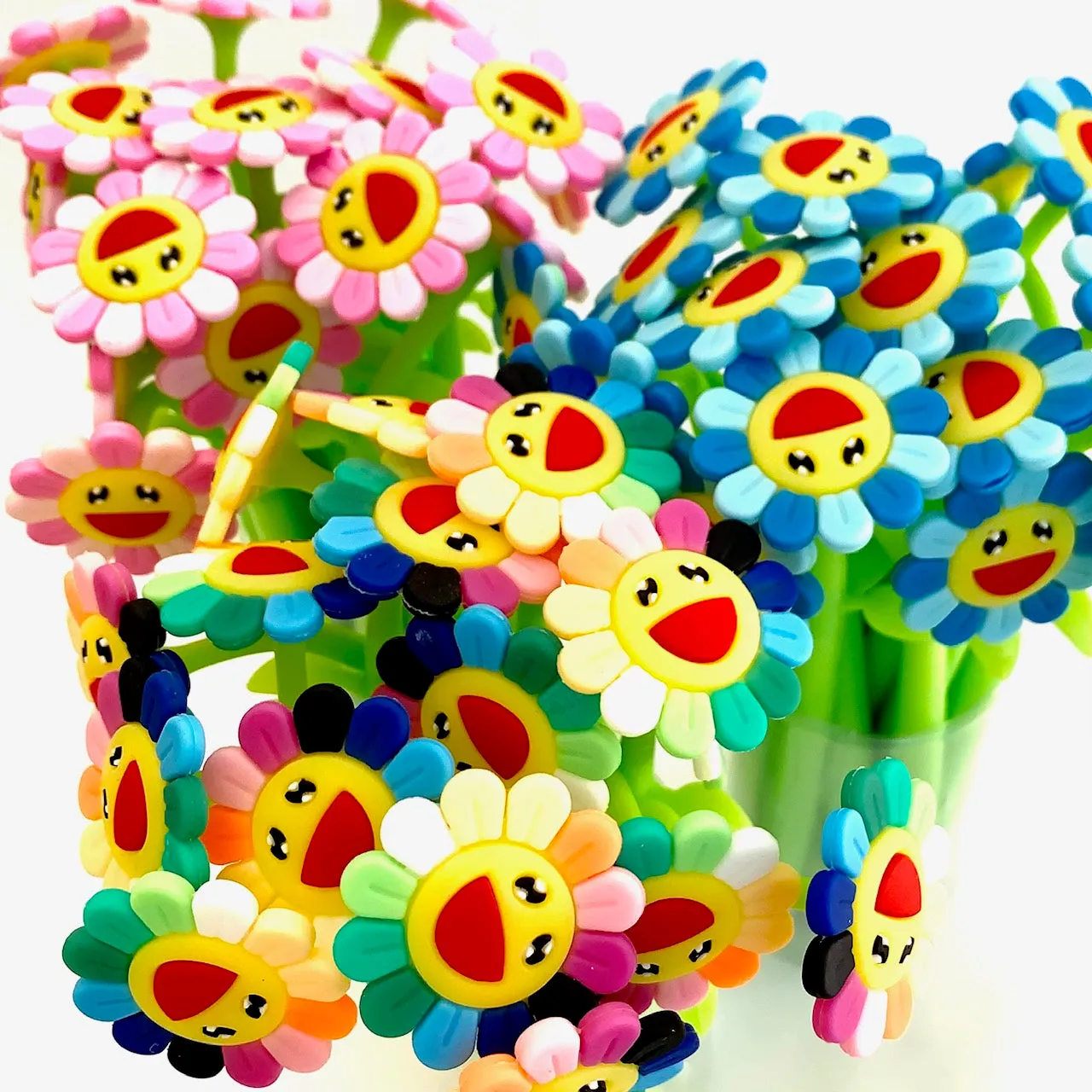 X 22417 SUNSHINE RAINBOW FLOWER GEL PEN-DISCONTINUED