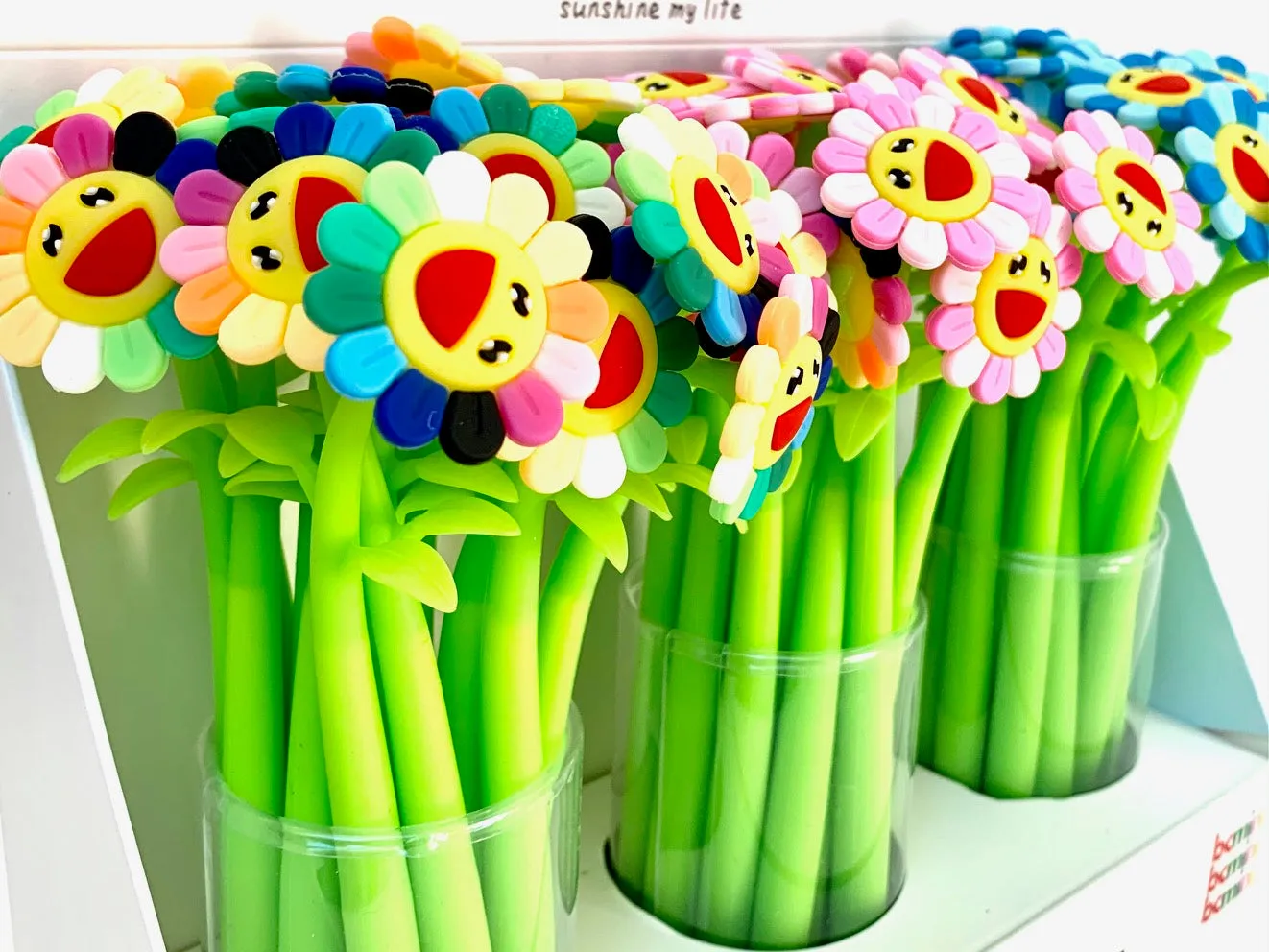 X 22417 SUNSHINE RAINBOW FLOWER GEL PEN-DISCONTINUED