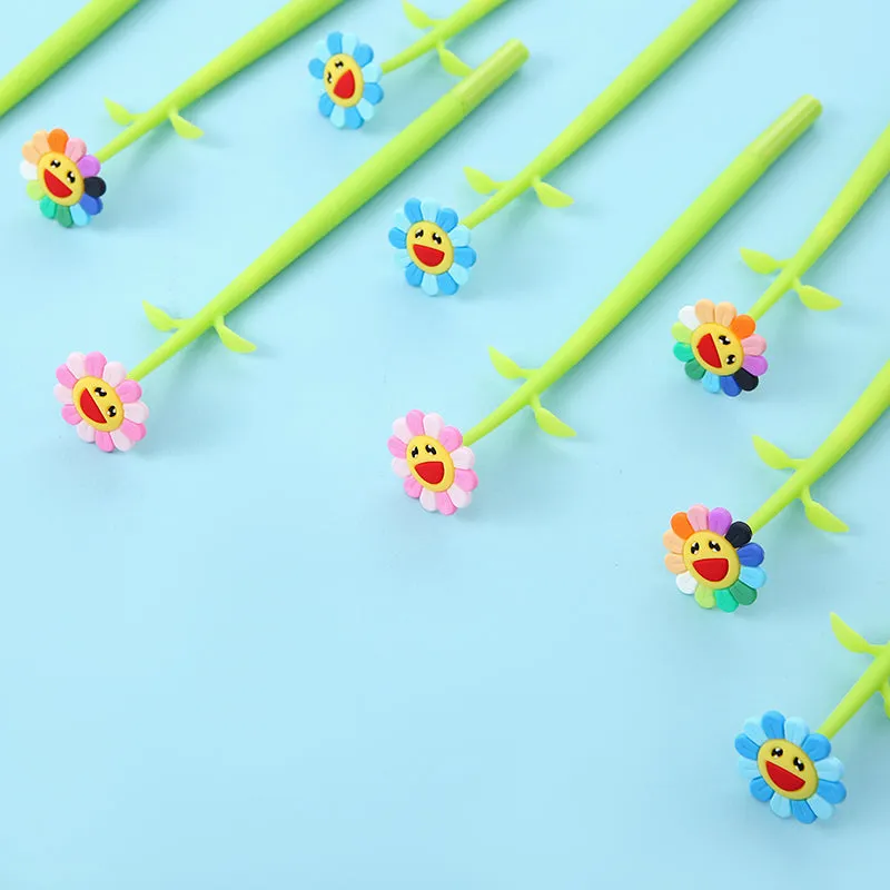 X 22417 SUNSHINE RAINBOW FLOWER GEL PEN-DISCONTINUED
