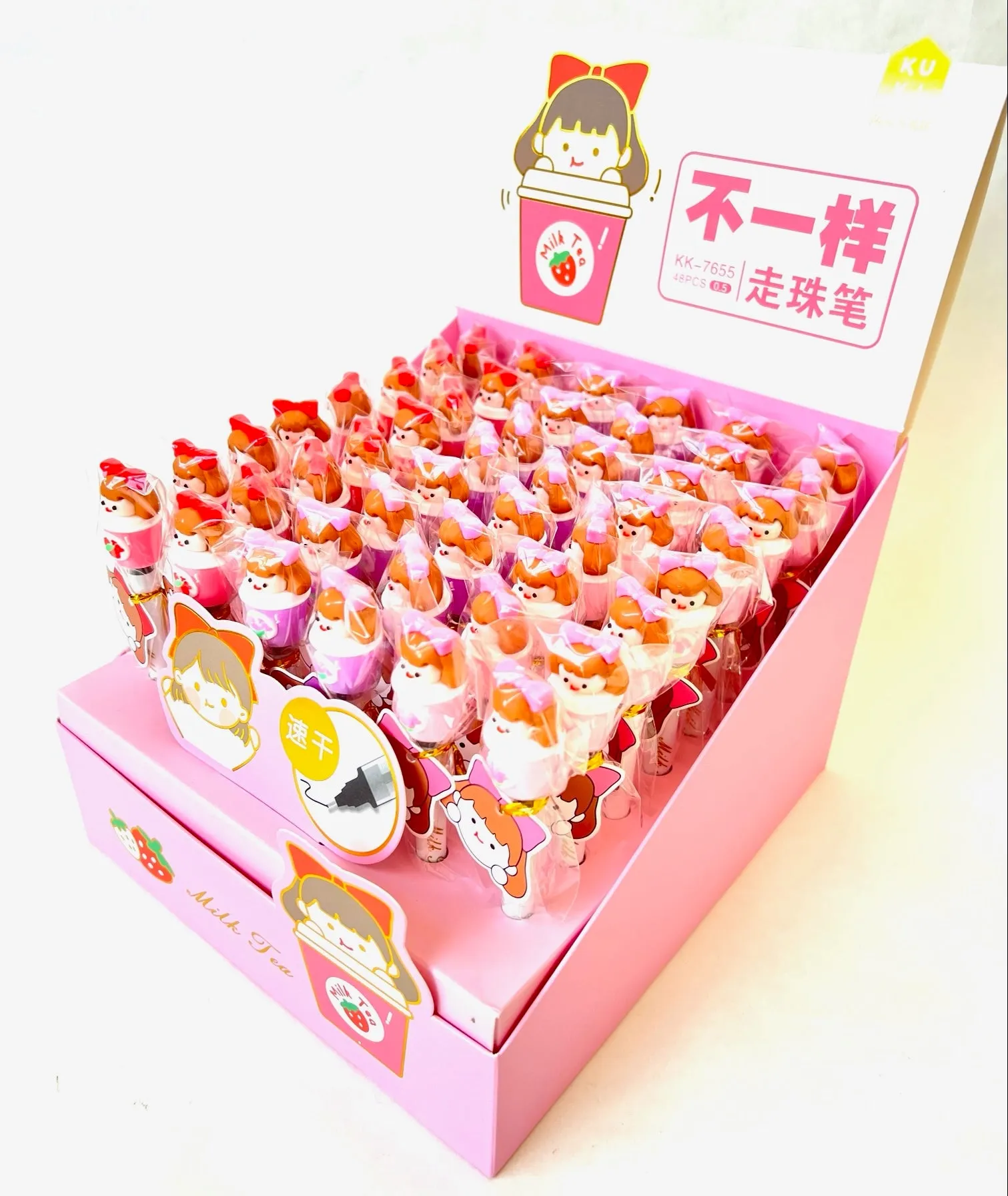 X 22442 MILK TEA GIRL GEL PEN-DISCONTINUED