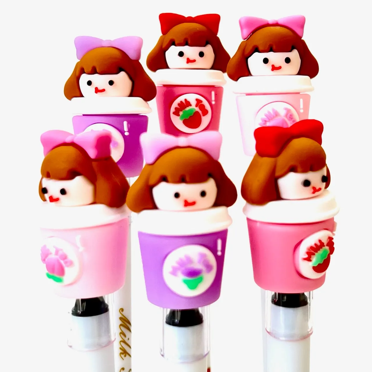 X 22442 MILK TEA GIRL GEL PEN-DISCONTINUED