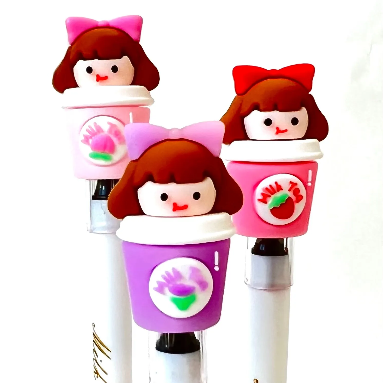 X 22442 MILK TEA GIRL GEL PEN-DISCONTINUED