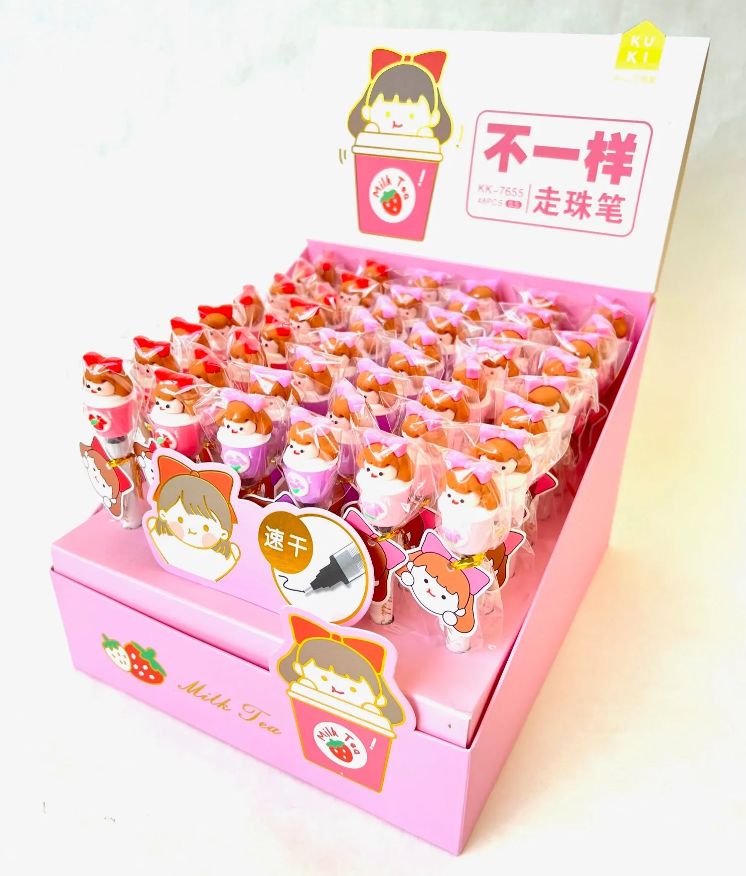 X 22442 MILK TEA GIRL GEL PEN-DISCONTINUED