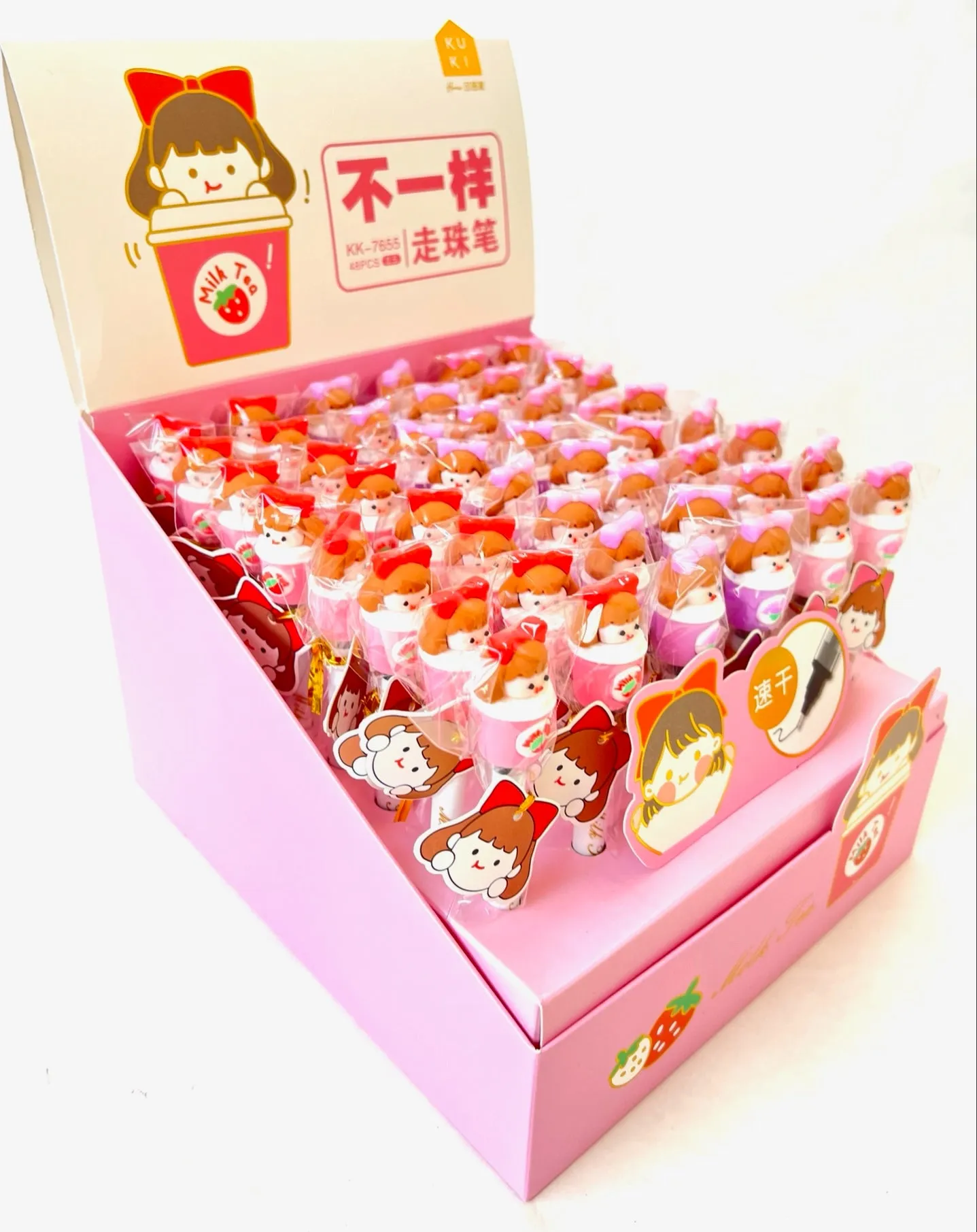 X 22442 MILK TEA GIRL GEL PEN-DISCONTINUED