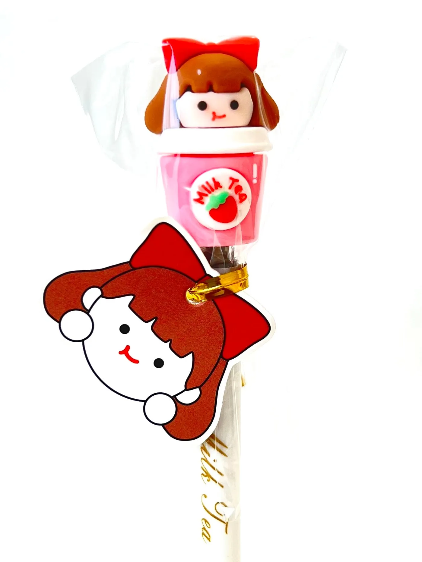 X 22442 MILK TEA GIRL GEL PEN-DISCONTINUED