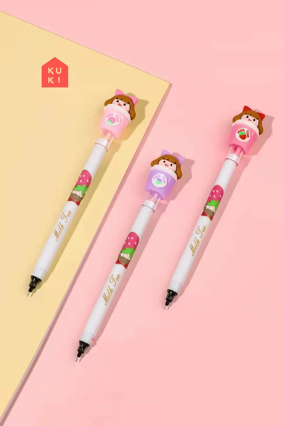 X 22442 MILK TEA GIRL GEL PEN-DISCONTINUED