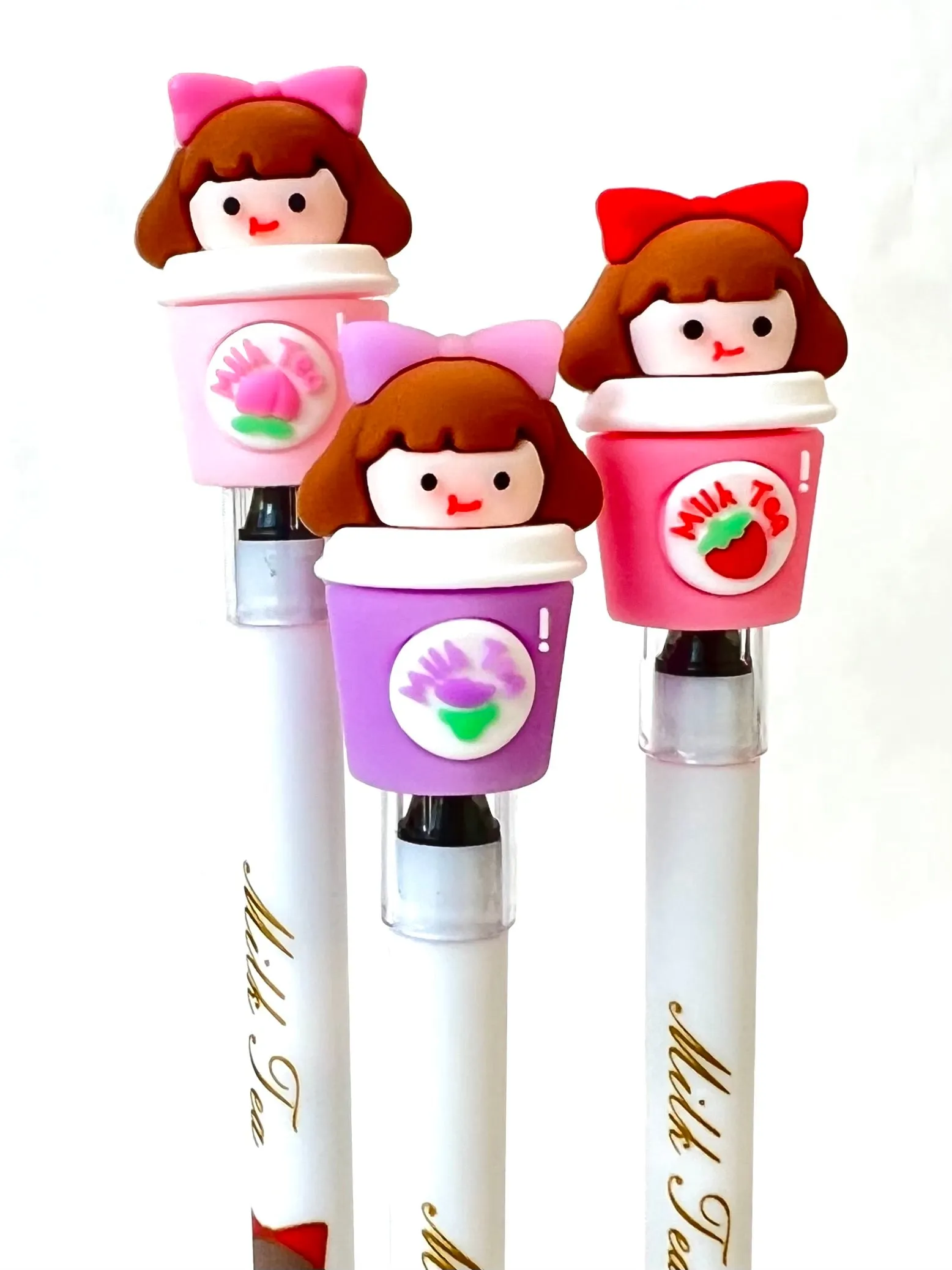 X 22442 MILK TEA GIRL GEL PEN-DISCONTINUED