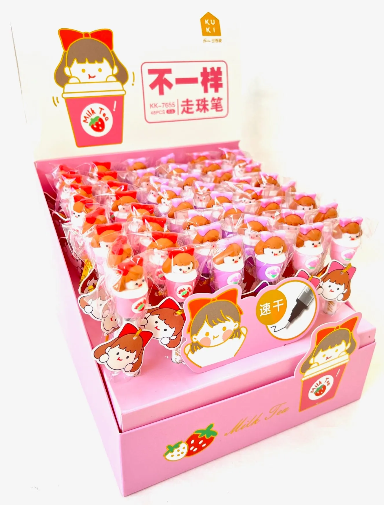 X 22442 MILK TEA GIRL GEL PEN-DISCONTINUED