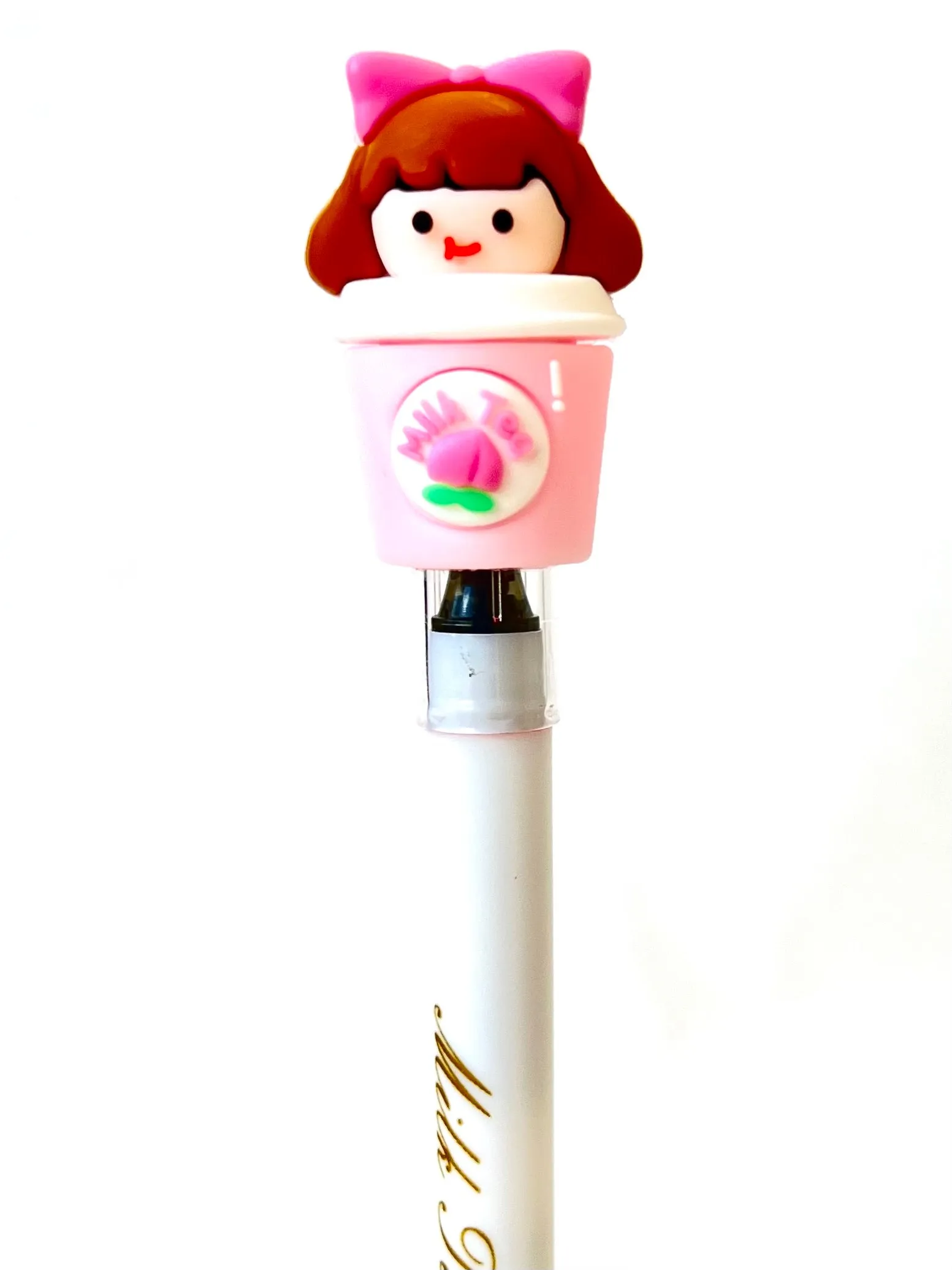 X 22442 MILK TEA GIRL GEL PEN-DISCONTINUED