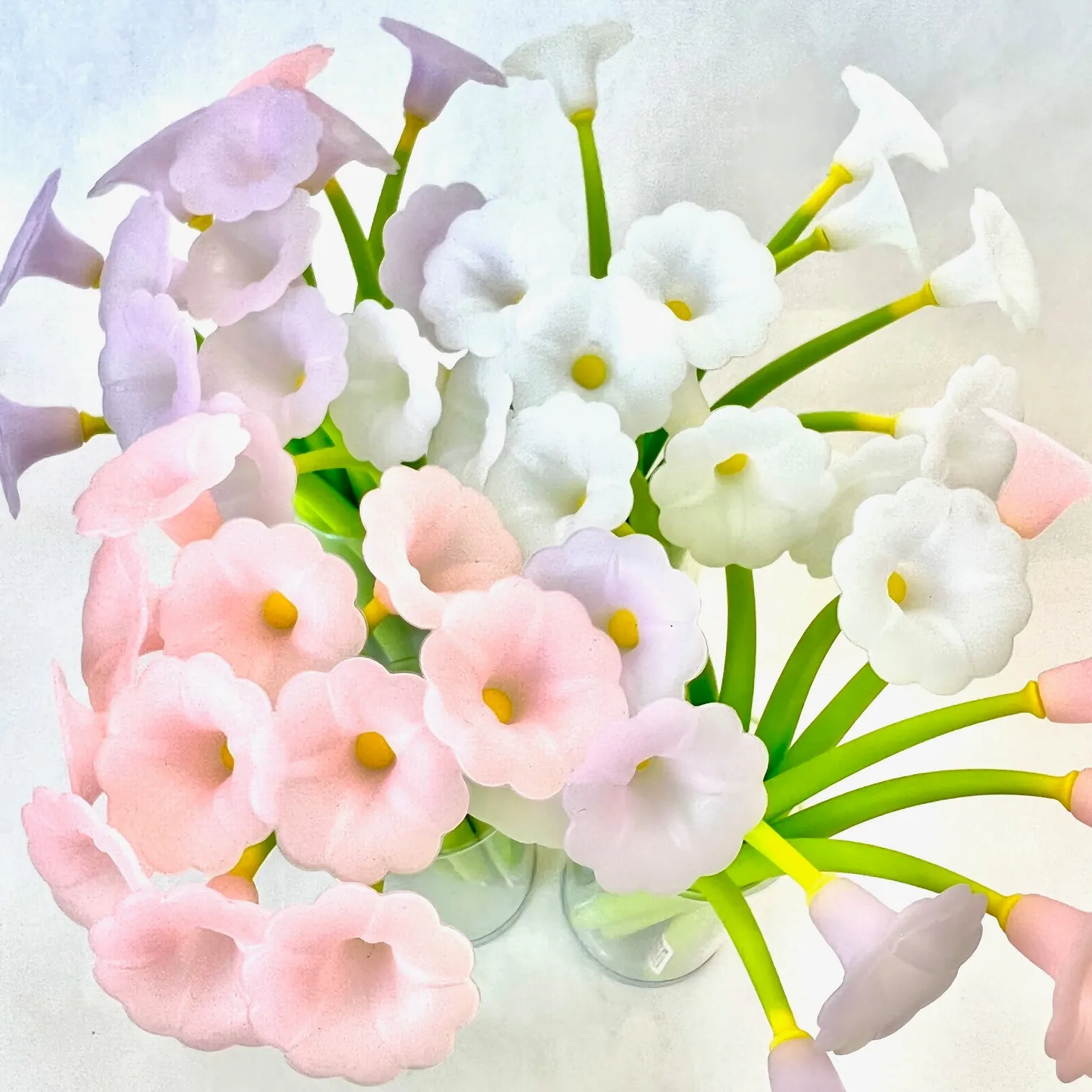 X 22463 MORNING GLORY FLOWER WIGGLE GEL PEN-DISCONTINUED