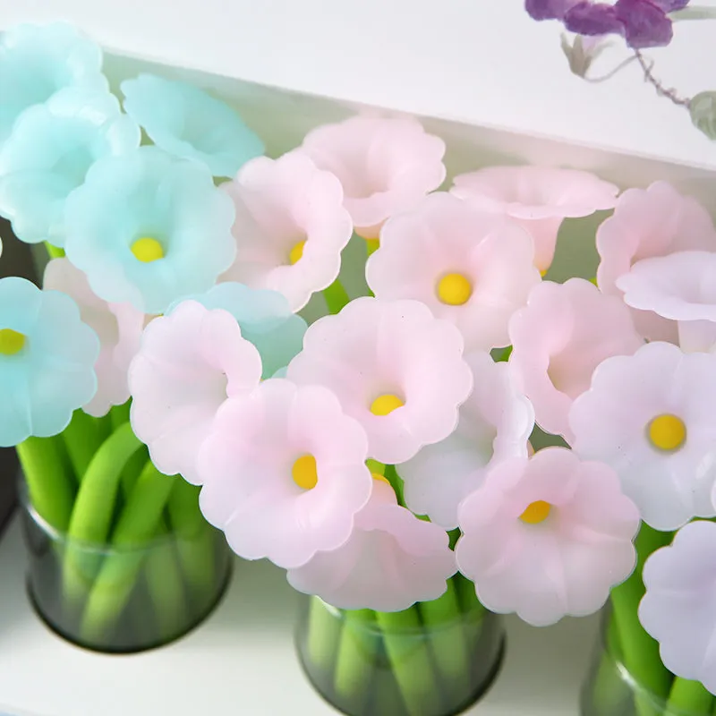 X 22463 MORNING GLORY FLOWER WIGGLE GEL PEN-DISCONTINUED