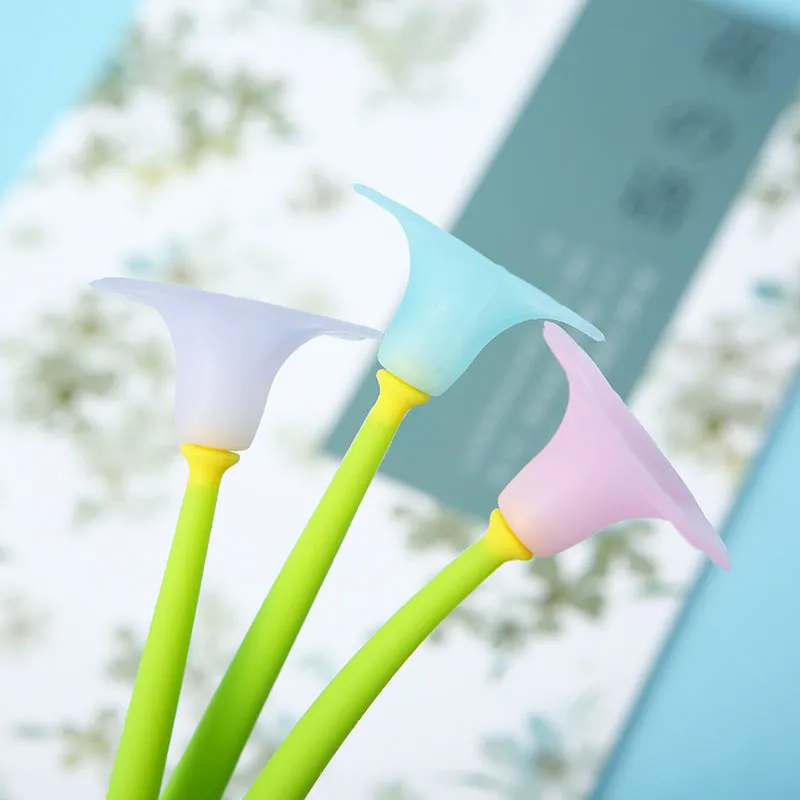 X 22463 MORNING GLORY FLOWER WIGGLE GEL PEN-DISCONTINUED