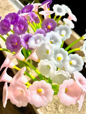 X 22463 MORNING GLORY FLOWER WIGGLE GEL PEN-DISCONTINUED