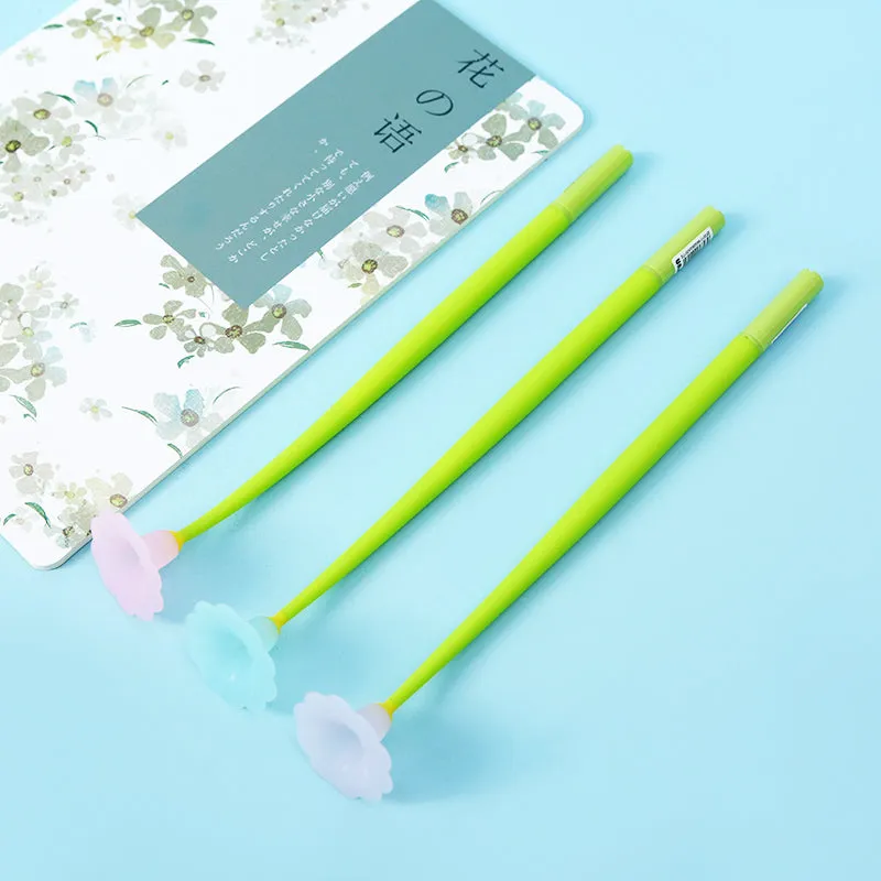X 22463 MORNING GLORY FLOWER WIGGLE GEL PEN-DISCONTINUED