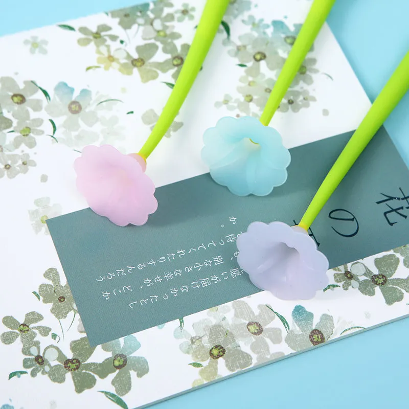 X 22463 MORNING GLORY FLOWER WIGGLE GEL PEN-DISCONTINUED