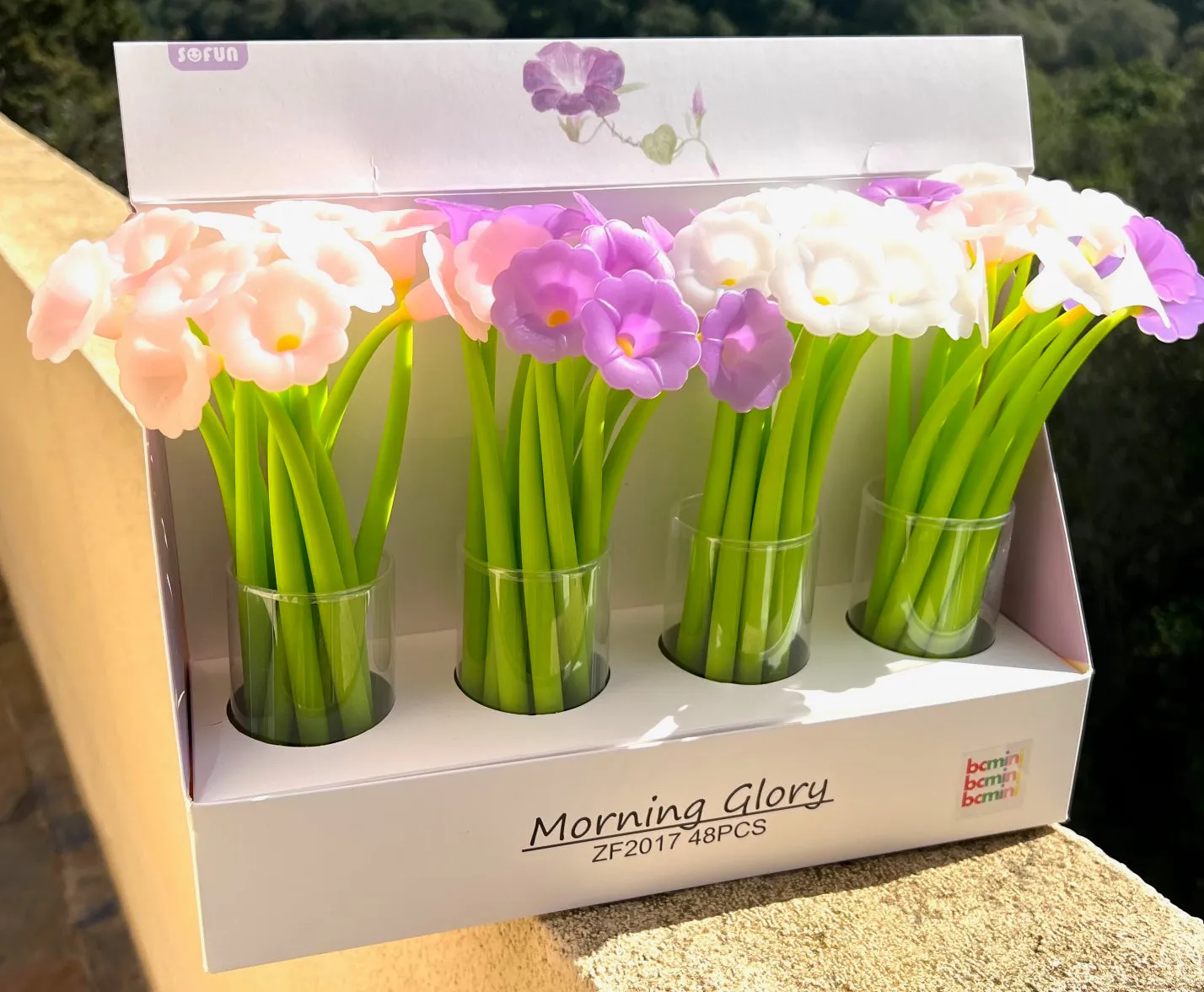 X 22463 MORNING GLORY FLOWER WIGGLE GEL PEN-DISCONTINUED
