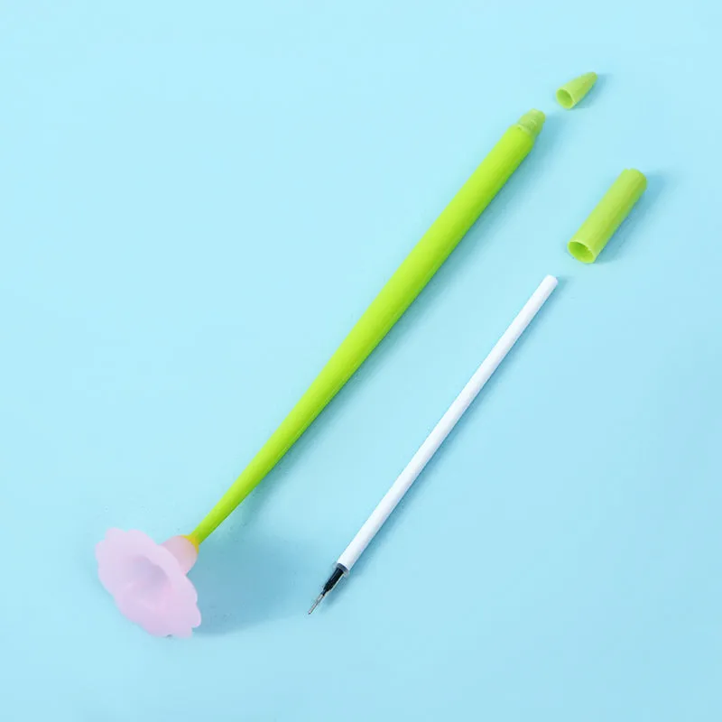 X 22463 MORNING GLORY FLOWER WIGGLE GEL PEN-DISCONTINUED