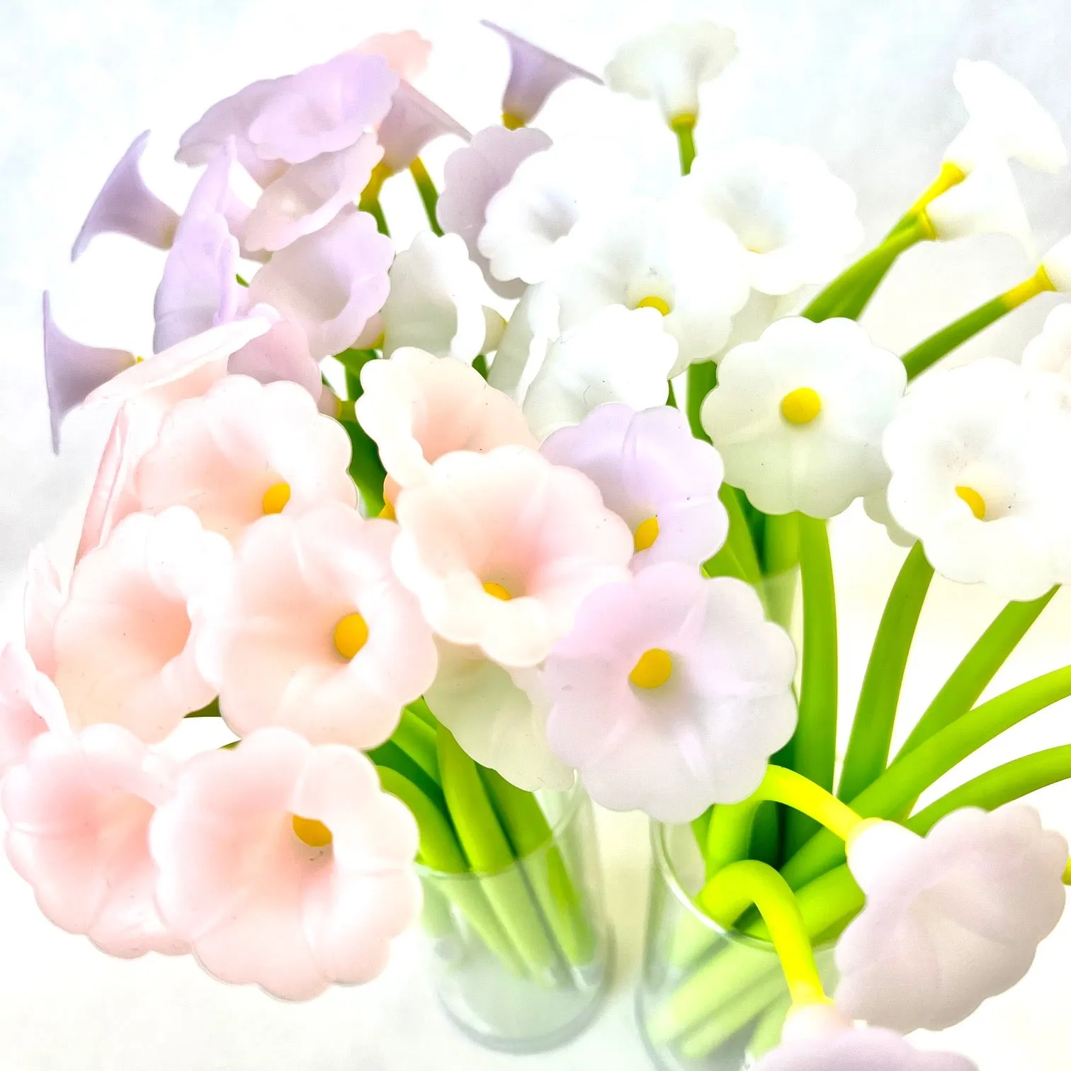 X 22463 MORNING GLORY FLOWER WIGGLE GEL PEN-DISCONTINUED