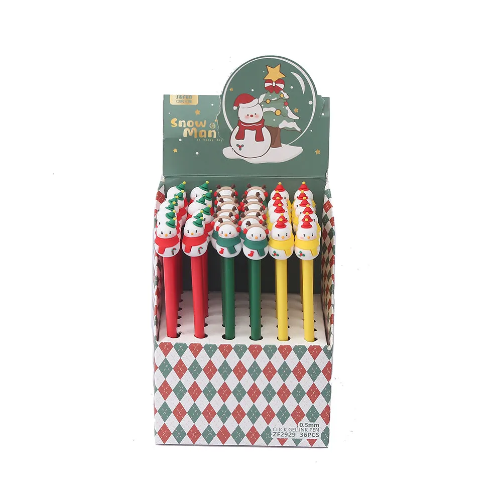 X 22537 SNOWMAN GEL PEN-DISCONTINUED
