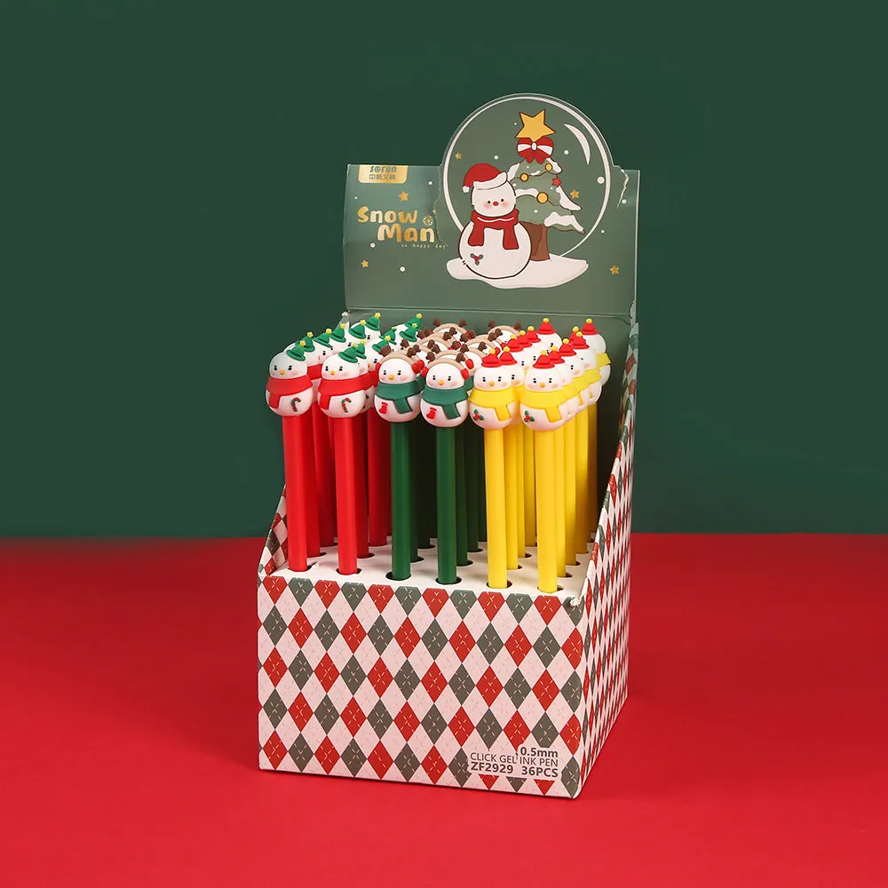 X 22537 SNOWMAN GEL PEN-DISCONTINUED
