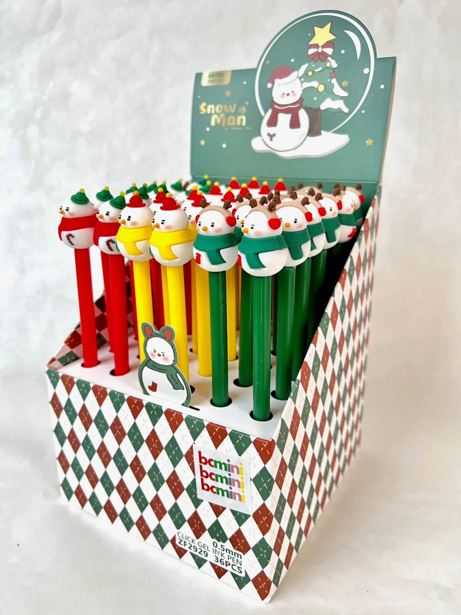 X 22537 SNOWMAN GEL PEN-DISCONTINUED