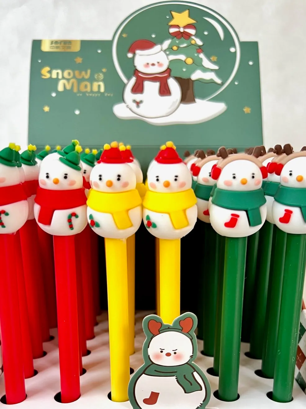X 22537 SNOWMAN GEL PEN-DISCONTINUED
