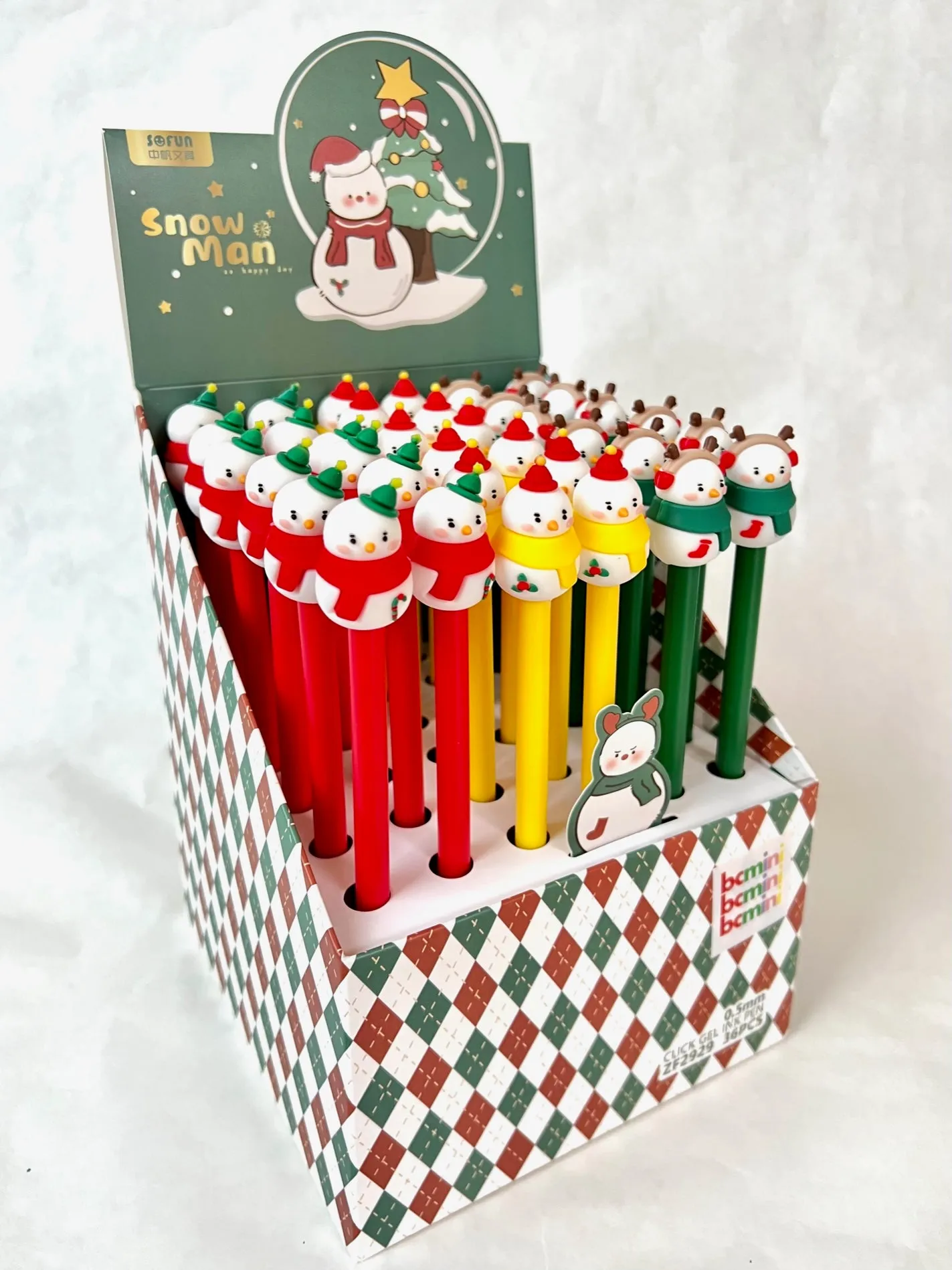 X 22537 SNOWMAN GEL PEN-DISCONTINUED