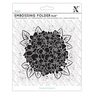 Xcut 6x6" Embossing Folder - Full Bloom Hydrangea (XCU 515242)