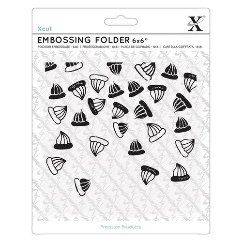 Xcut 6x6" Embossing Folder - Sweet Treats Iced Gems (XCU 515239)